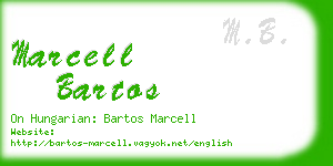 marcell bartos business card